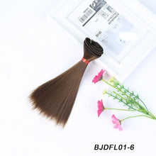 Load image into Gallery viewer, Bybrana 15cm*100cm and 25cm*100cm Long straight High Temperature Fiber BJD SD Wigs DIY hair for dolls Free shipping