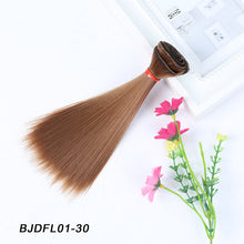 Load image into Gallery viewer, Bybrana 15cm*100cm and 25cm*100cm Long straight High Temperature Fiber BJD SD Wigs DIY hair for dolls Free shipping