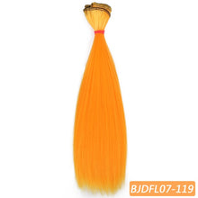 Load image into Gallery viewer, Bybrana 15cm*100cm and 25cm*100cm Long straight High Temperature Fiber BJD SD Wigs DIY hair for dolls Free shipping