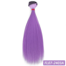 Load image into Gallery viewer, Bybrana 15cm*100cm and 25cm*100cm Long straight High Temperature Fiber BJD SD Wigs DIY hair for dolls Free shipping