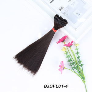 Bybrana 15cm*100cm and 25cm*100cm Long straight High Temperature Fiber BJD SD Wigs DIY hair for dolls Free shipping