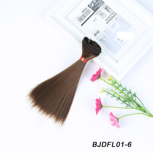 Bybrana 15cm*100cm and 25cm*100cm Long straight High Temperature Fiber BJD SD Wigs DIY hair for dolls Free shipping