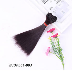 Bybrana 15cm*100cm and 25cm*100cm Long straight High Temperature Fiber BJD SD Wigs DIY hair for dolls Free shipping