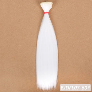 Bybrana 15cm*100cm and 25cm*100cm Long straight High Temperature Fiber BJD SD Wigs DIY hair for dolls Free shipping