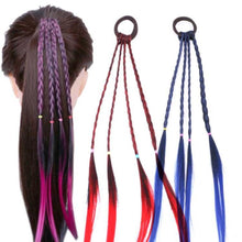 Load image into Gallery viewer, 2020 New Cute Girls Elastic Hair Rope Rubber Bands Braides Hair Accessories Wig Ponytail Hair Ring Kids
