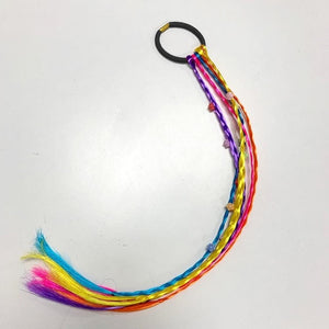 2020 New Cute Girls Elastic Hair Rope Rubber Bands Braides Hair Accessories Wig Ponytail Hair Ring Kids